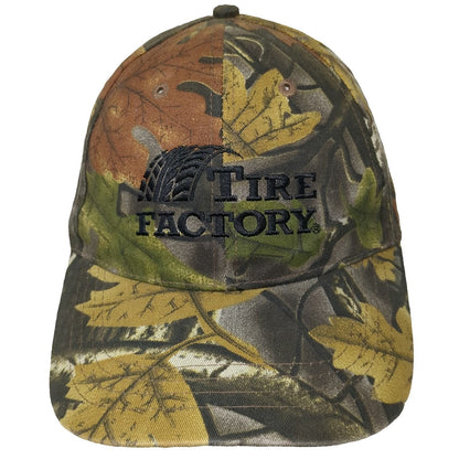 AMG Baseball Cap Hat Green Brown One Size Tire Factory American Flag Camo Leaf