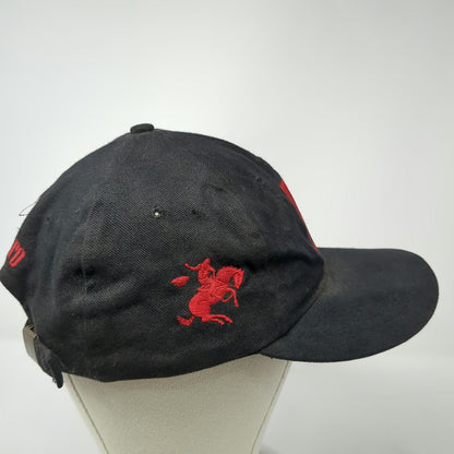 Vanguard Baseball Cap Black One Size Red Marlboro Embroidered Slideback Logo hat