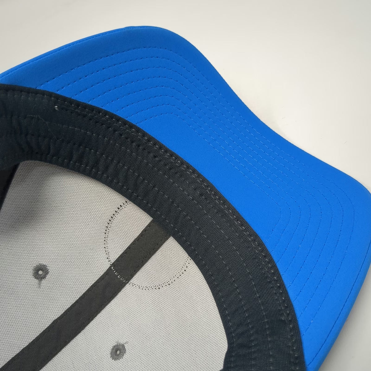 Richardson Trucker Hat Gray Blue One Size Snapback Mesh Franklin Building Supply