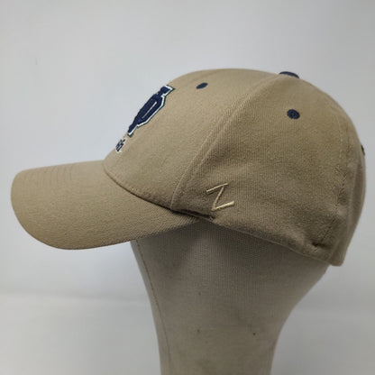 Zephyr Men's Fitted Hat Tan Size L/XL Embroidered Notre Dame Irish Logo Acrylic