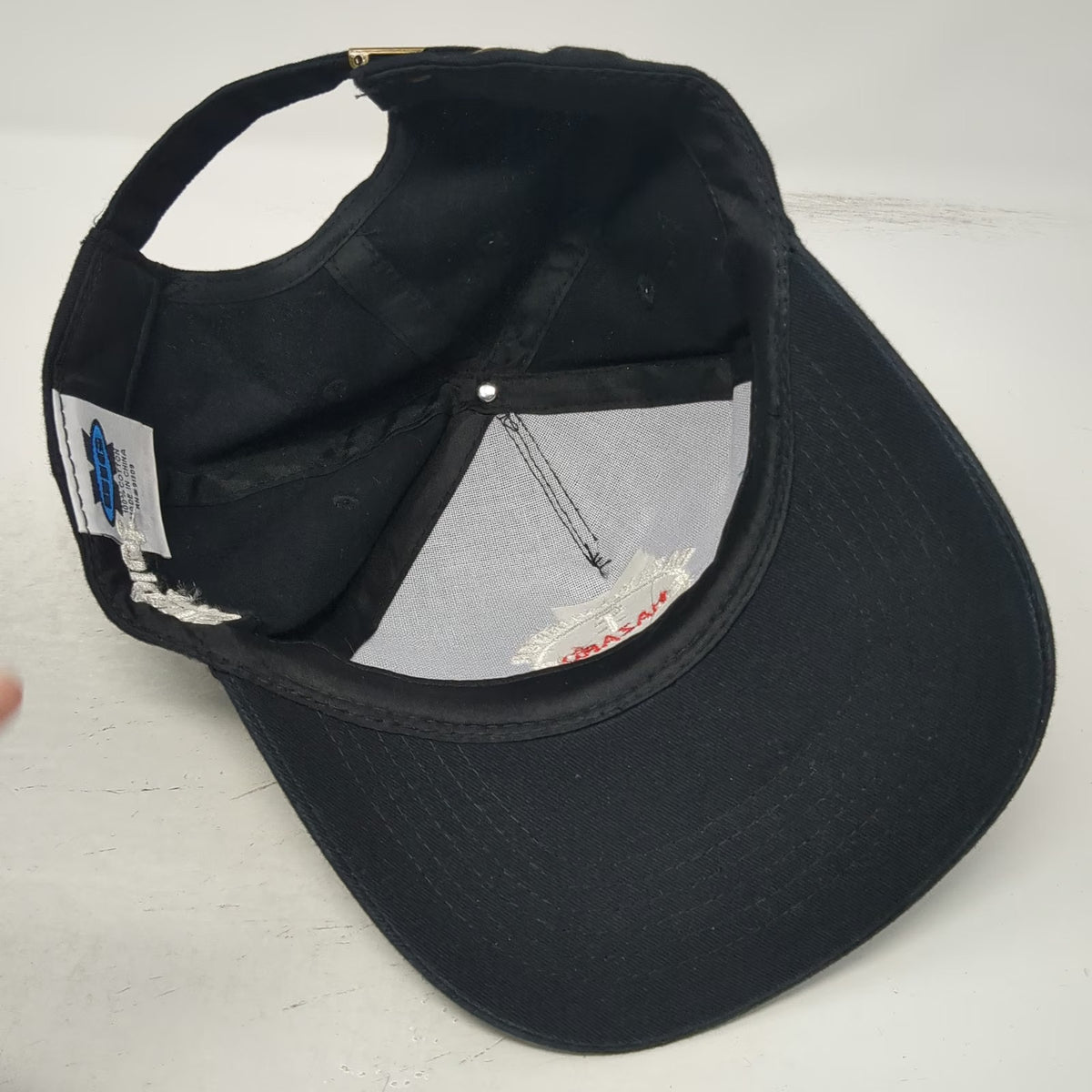 5 Panel Black One Size Simplot Hazard Hunter Crosshair Logo Adjustable Strap Hat