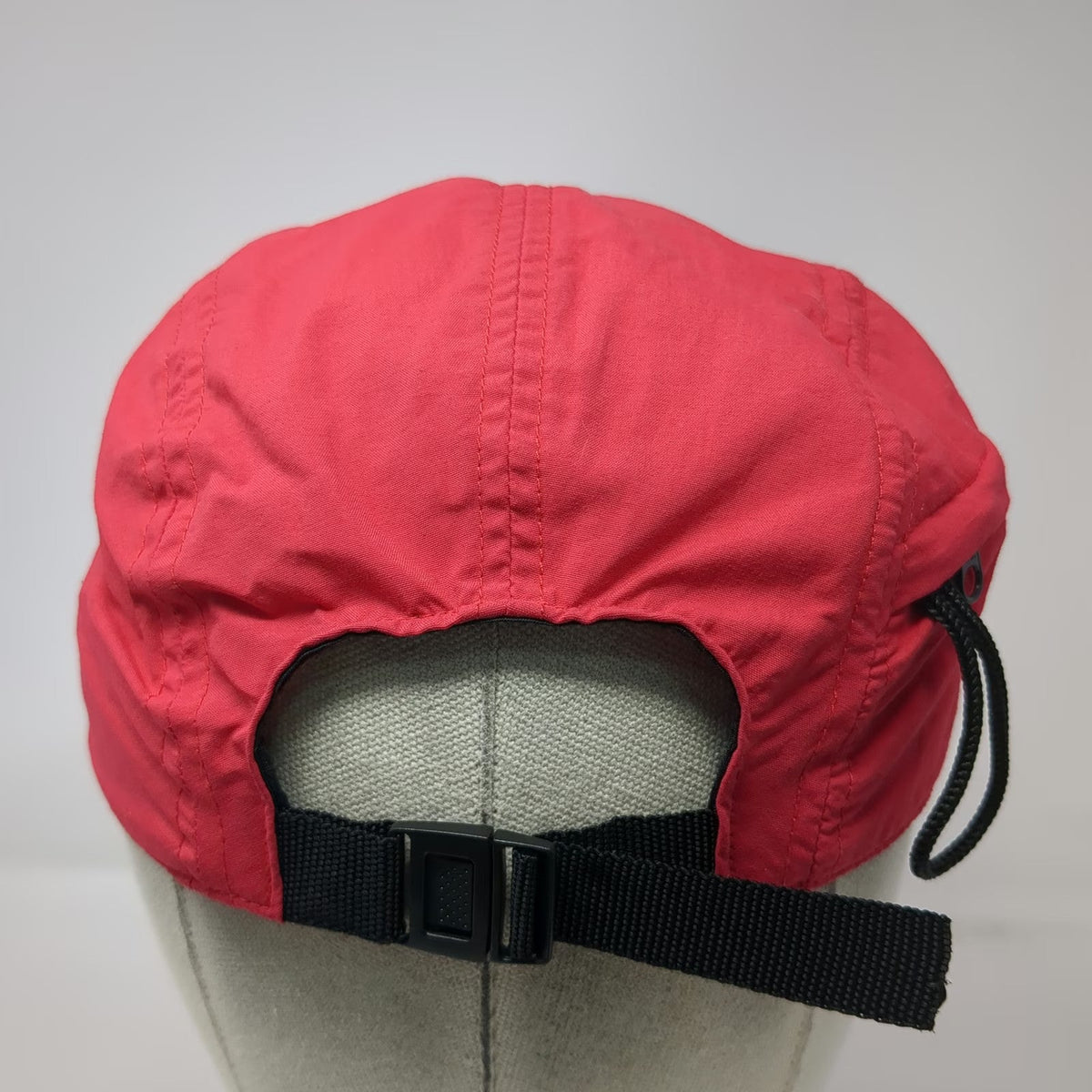Royal Robbins 5 Panel Red Hat One Size Nylon Side Zipper Pocket Strapback Hiking