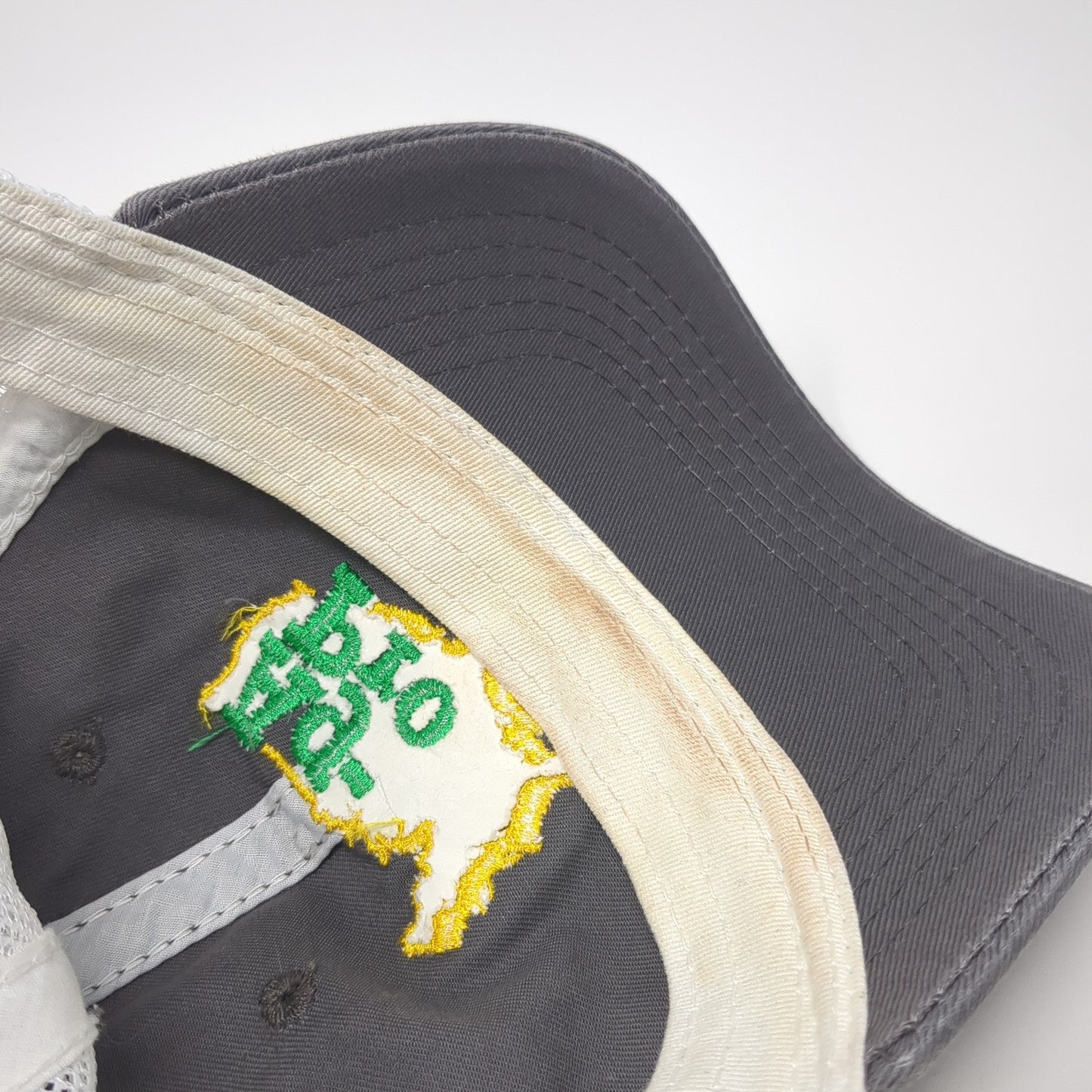 Ag-Pro Strapback Trucker Hat Gray One Size Adjustable Mesh Back Outdoor Cap