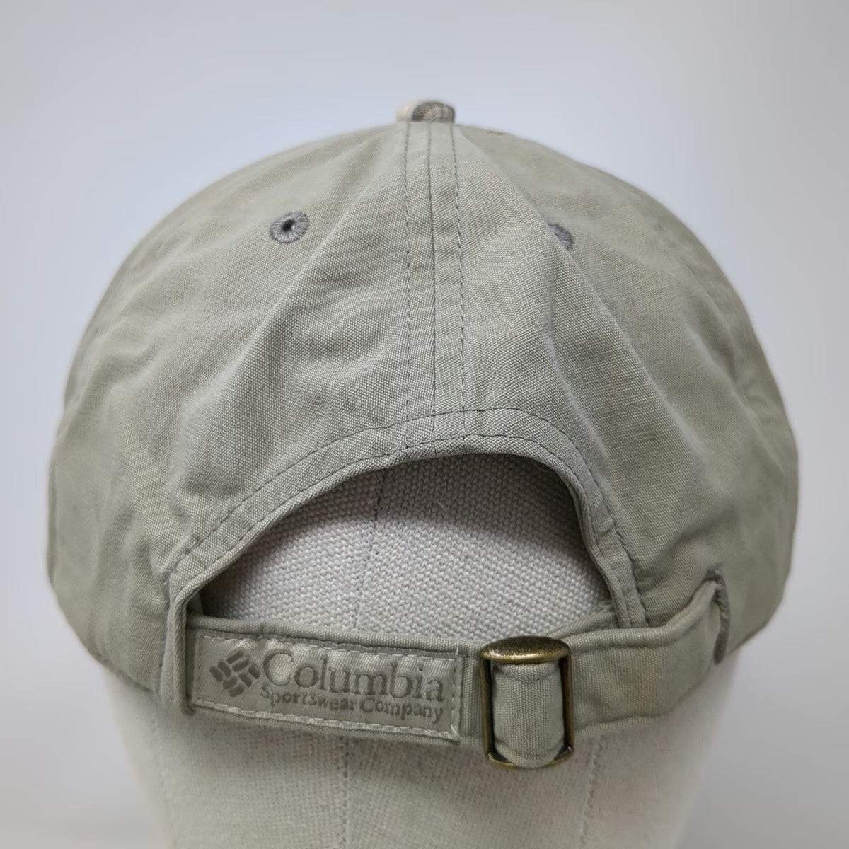 Columbia Baseball Cap Green One Size Omni-Shade Plaid Patch Slideback Hat