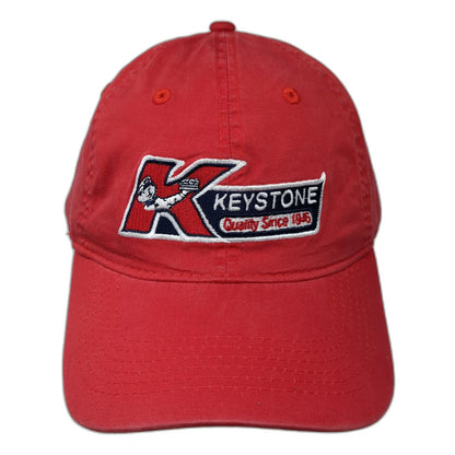 Pacific Headwear Baseball Cap Red One Size Slideback Keystone Embroidered Hat