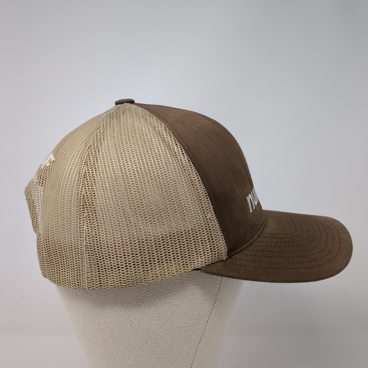 Nunhems Snapback Trucker Hat Brown One Size Mesh Back Embroidered