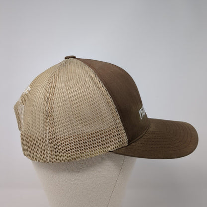 Nunhems Snapback Trucker Hat Brown One Size Mesh Back Embroidered