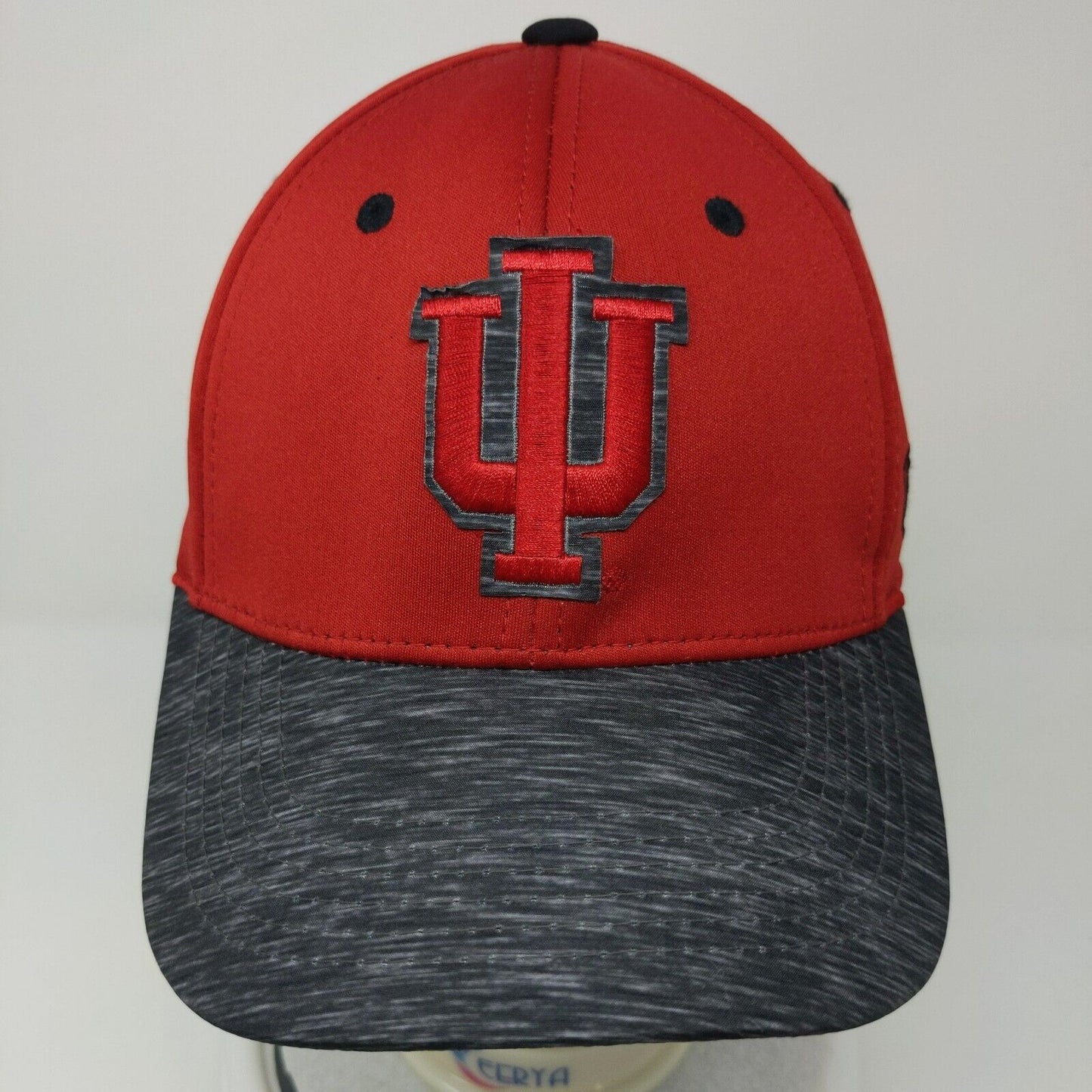 IU Indiana University Hoosiers Fitted Hat Red Top of the World Embroidered Logo