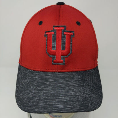 IU Indiana University Hoosiers Fitted Hat Red Top of the World Embroidered Logo