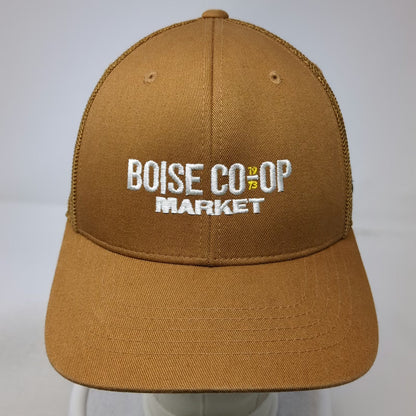 Carhartt Trucker Hat Brown One Size Boise Co-op Market Mesh Back Snapback 1973