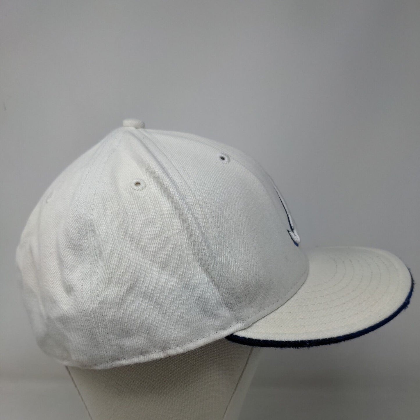 New Era 59Fifty Men's Fitted Hat White 7/34 Embroidered Atlanta Braves Logo