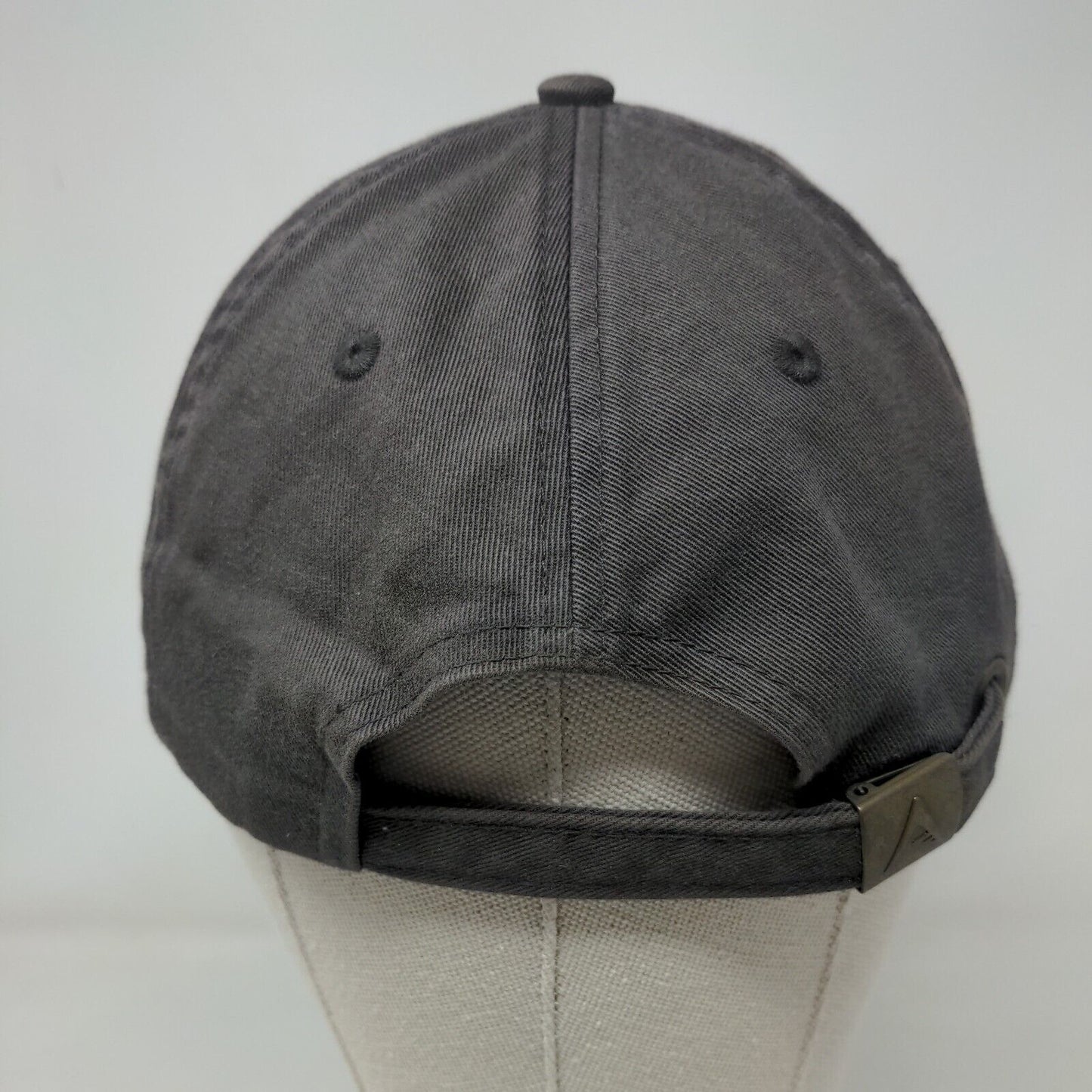 Antigua Slideback Hat Chino Cap Gray OSFA Adjustable Embroidered Vented Holes