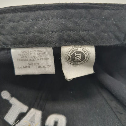 Caterpillar CAT Baseball Cap Black One Size Adjustable Cotton Slideback Hat Logo