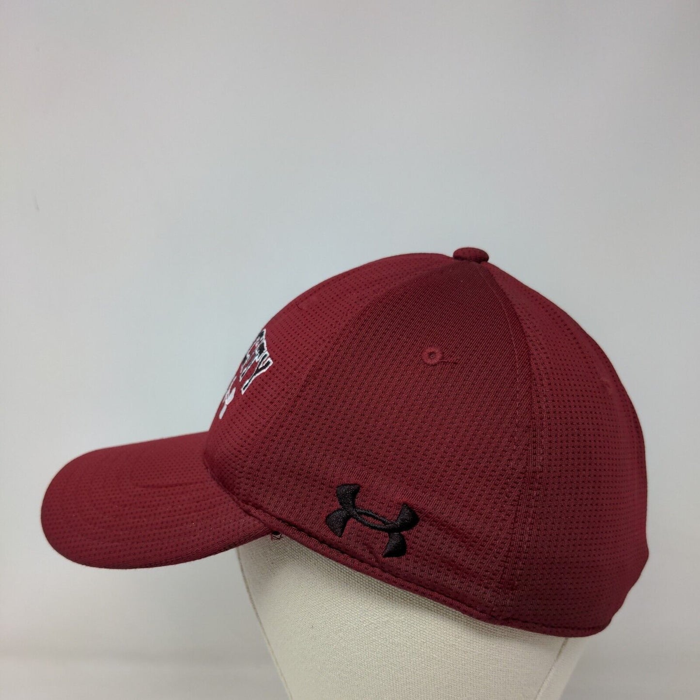 Under Armour Men's Fitted Hat Red L-XL Embroidered Grove City College Logo