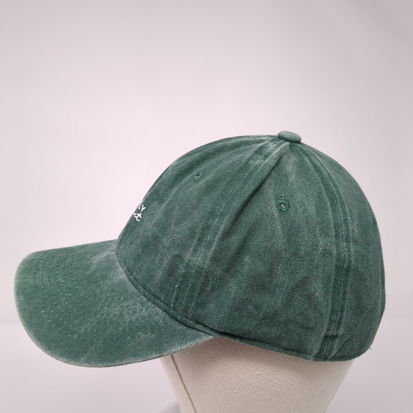 Perfectly Imperfect Slideback Hat Green One Size Adjustable 6 Panel Shanxiu
