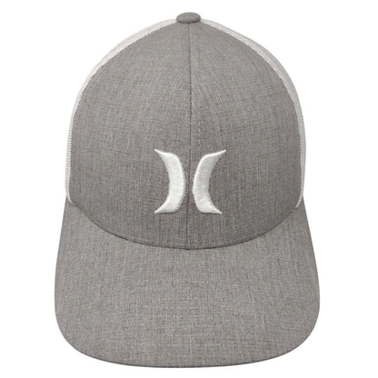 Hurley Snapback Trucker Hat Gray OSFA Adjustable Mesh Back The Classics Yupoong