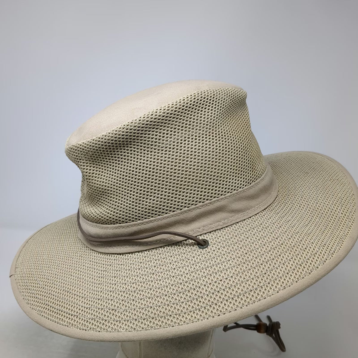 Henschel Hat Co Boonie Hat Beige L Mesh Crown Chin Strap Wide Brim Sun Hat