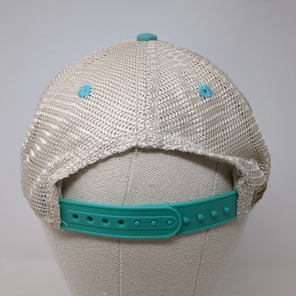 Oregon Zoo Snapback Trucker Hat Blue One Size Adjustable Mesh Back Blue84