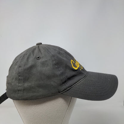 Cabela's Club Slideback Hat Gray OSFM Embroidered Adjustable Vent Holes
