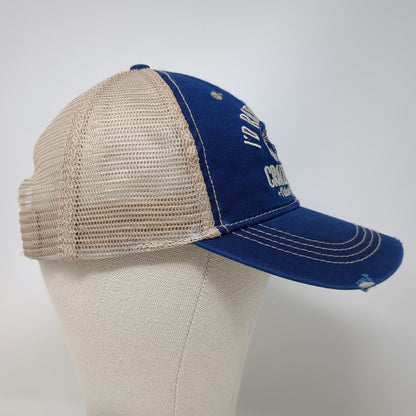 Ace USA Trucker Hat Blue One Size Crater Lake National Park Mesh Snapback Cap