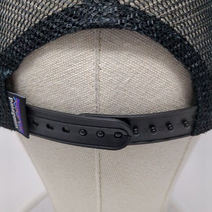 Patagonia Snapback Mesh Back Trucker Hat Black One Size Adjustable