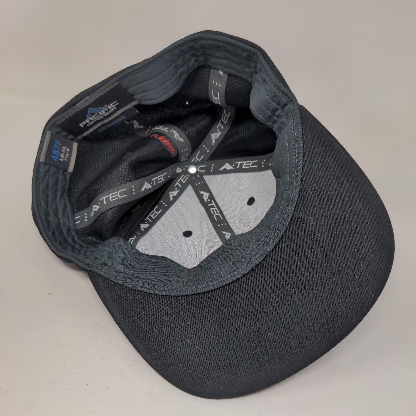 WCGC Fitted Hat Black L/XL Embroidered Lightweight Pacific Headwear Performance