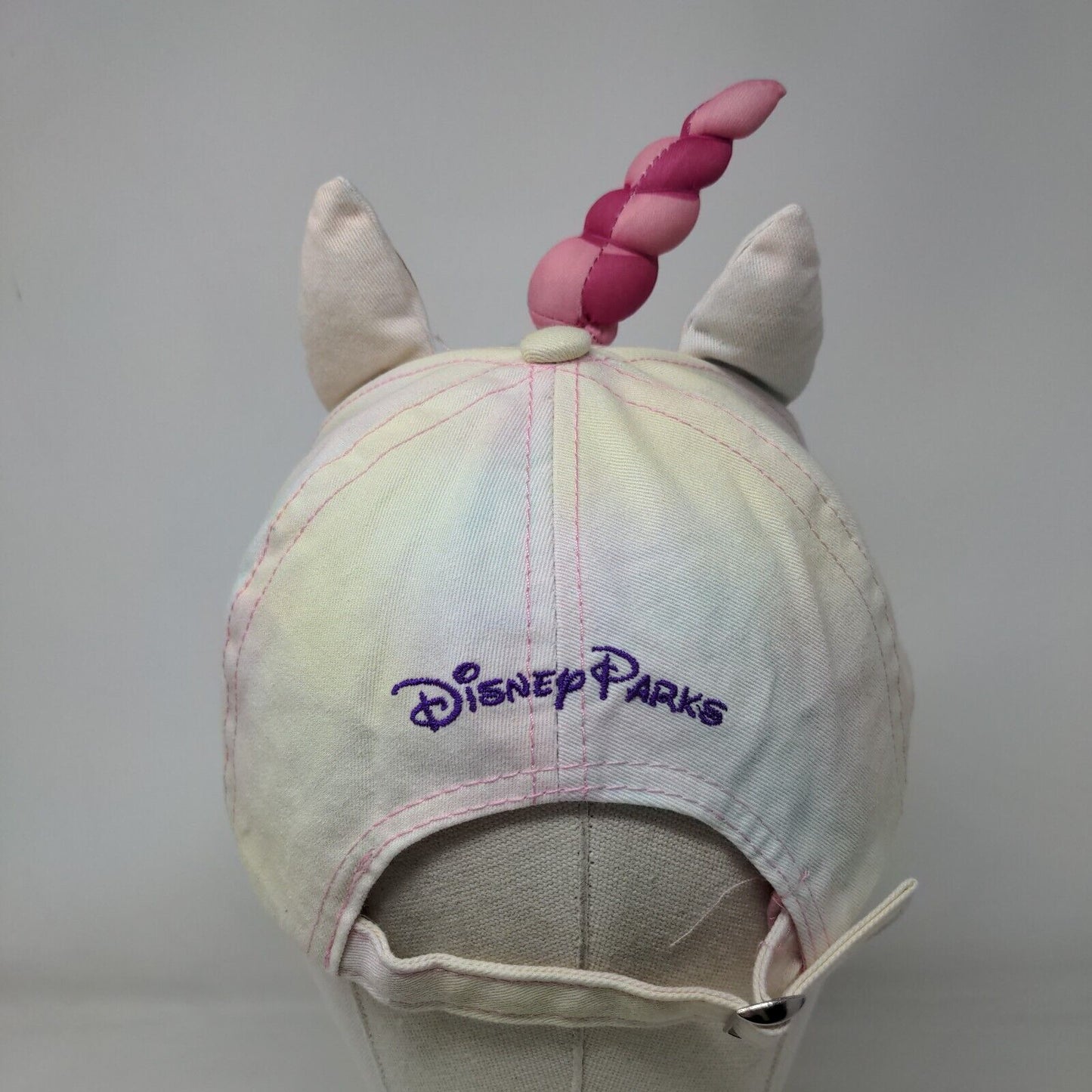 Inside Out Rainbow Unicorn Horn W/ Ears Adult Slideback Hat Multi OS Disney Park