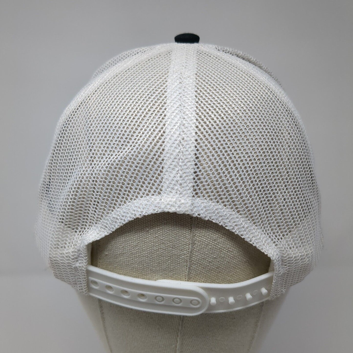 Port Authority Snapback Trucker Hat Black OSFA Embroidered Logo Mesh Back