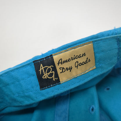 Lion Patch Slideback Hat Blue One Size Adjustable American Dry Goods