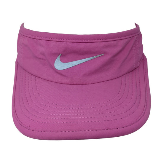 Nike Sun Visor Hat Pink One Size Adjustable Strap AW84 Dri-Fit Lightweight