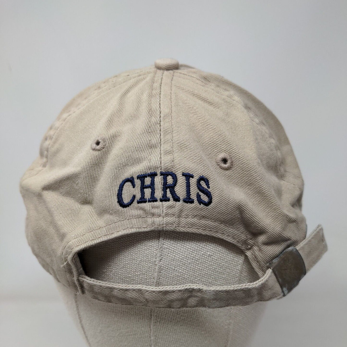 2007 Sea Time II Chris Slideback Hat Tan OSFA Embroidered Headwear Depot