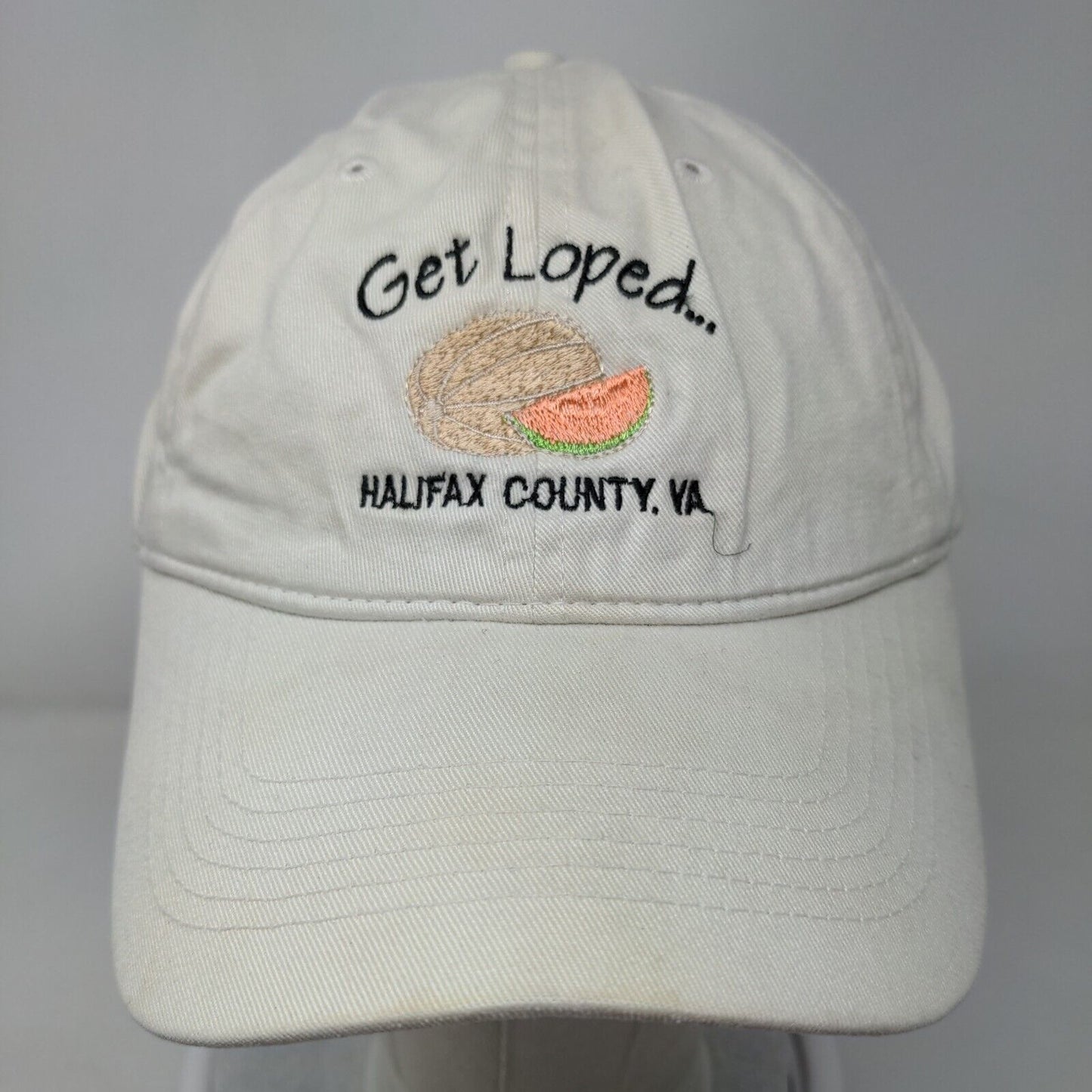 Get Loped Halifax County VA Strapback Hat Tan OS Embroidered Pacific Headwear
