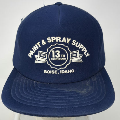 Sportcap 5 Panel Blue One Size Hat Paint Spray Supply Boise Idaho 1985 Snapback