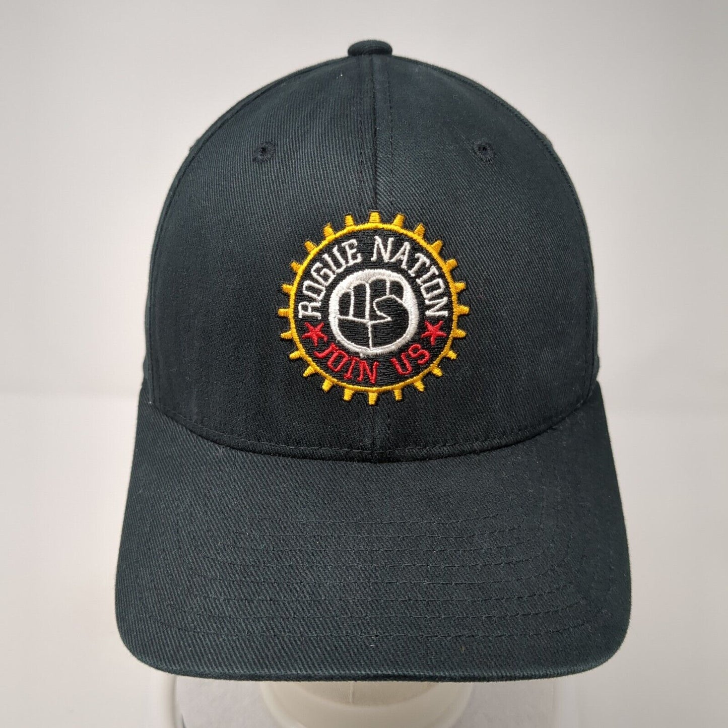 Rogue Nation Join Us Fitted Hat Black S-M Embroidered Flexfit Yupoong