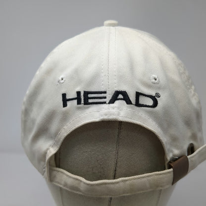 Head Baseball Cap White One Size Penn Logo Green Under Visor Slideback Hat