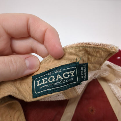 Catalina Snapback Mesh Back Trucker Hat Red OSFA Colorblock Legacy