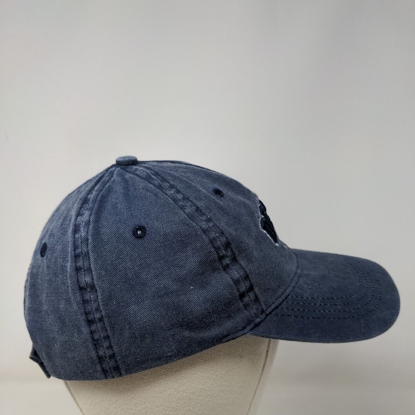 Destin 1984 Strapback Hat Blue One Size Adjustable Embroidered Lucky 7 Cotton