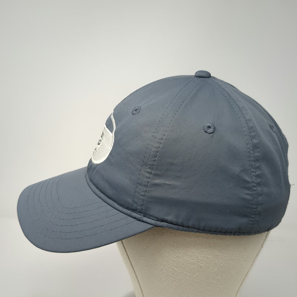 TaylorMade Baseball Cap Gray One Size NCC Chief Logo Polyester Slideback Hat