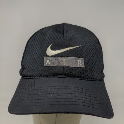 Nike Air Men's Snapback Hat Black OSFA Embroidered Logo 100% Polyester