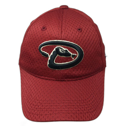 Arizona Diamondbacks MLB OC Sports Baseball Cap Red M Mesh Fitted Snake Logo Hat