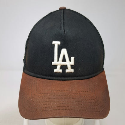New Era Trucker Hat Black One Size MLB LA Dodgers 50th Anniversary Snapback