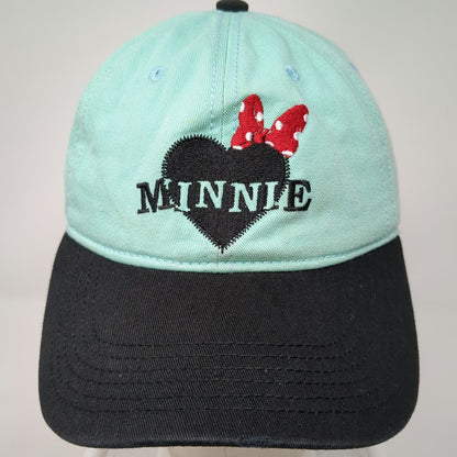 Disney Baseball Cap Blue Black Red One Size Minnie Mouse Heart Adjustable Hat