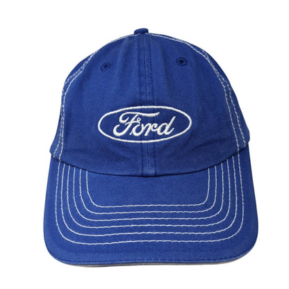 Ford Slideback Hat Blue One Size Adjustable Embroidered 6 Panel Outdoor