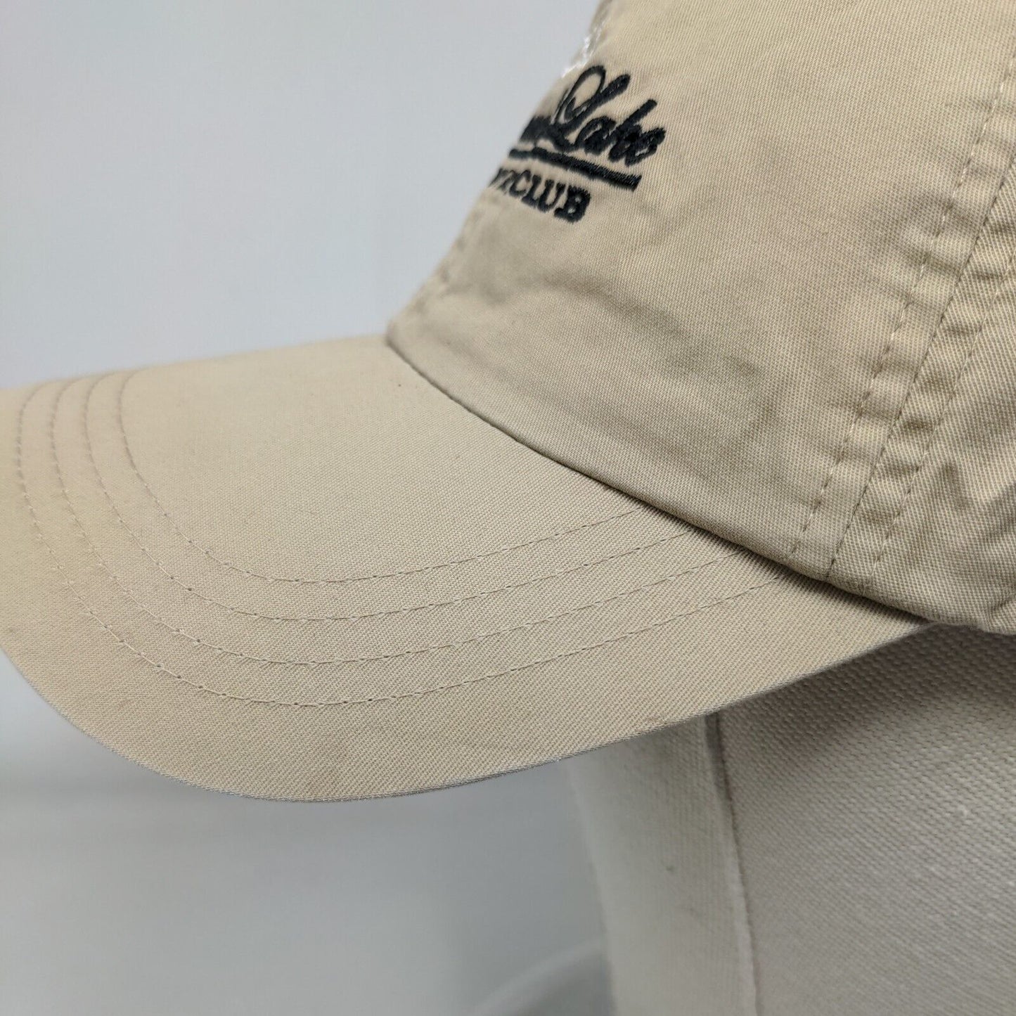 Seminole Lake Country Club Strapback Hat Tan Classic Cut Embroidered