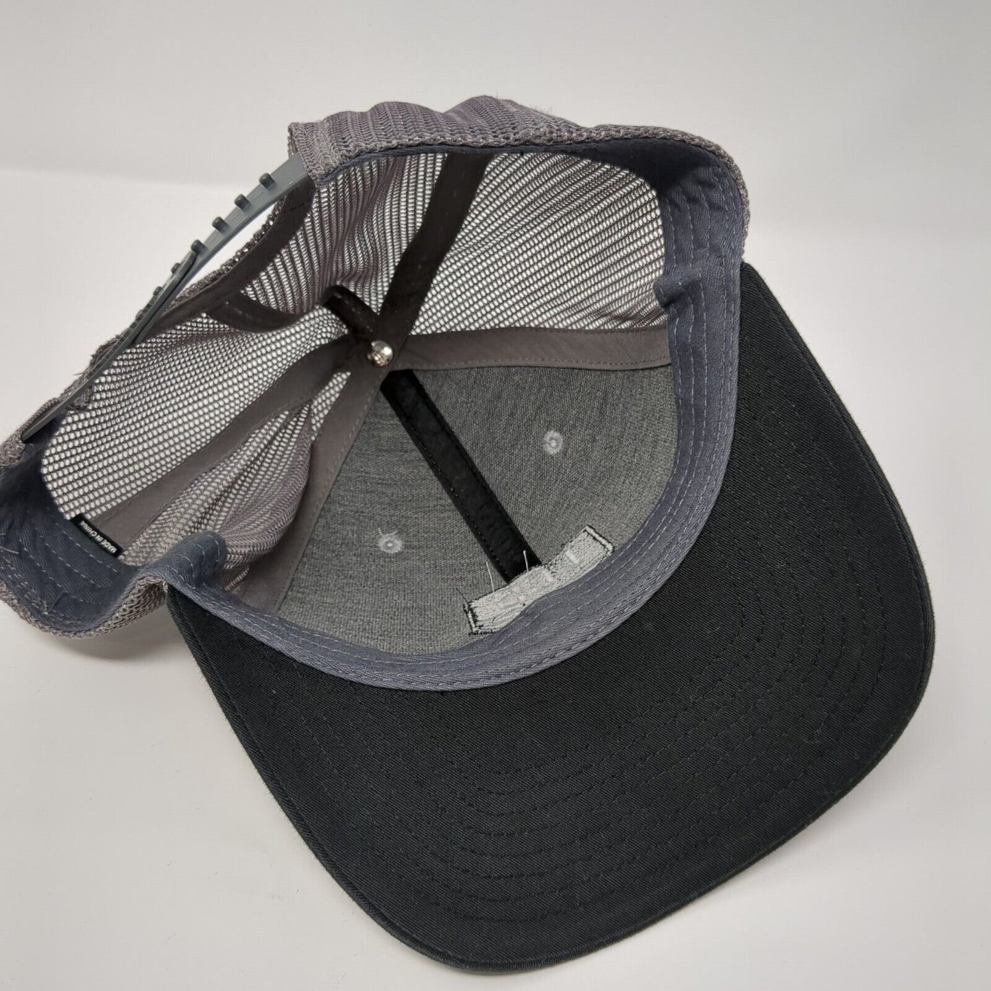 LCS Snapback 112 Trucker Hat Gray One Size Adjustable Mesh Back Richardson