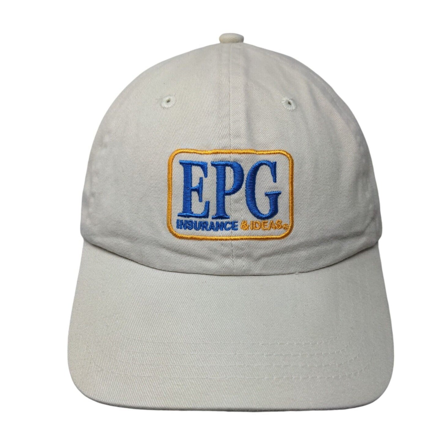 EPG Insurance & Ideas Slideback Hat Tan OSFA Embroidered 6 Panel