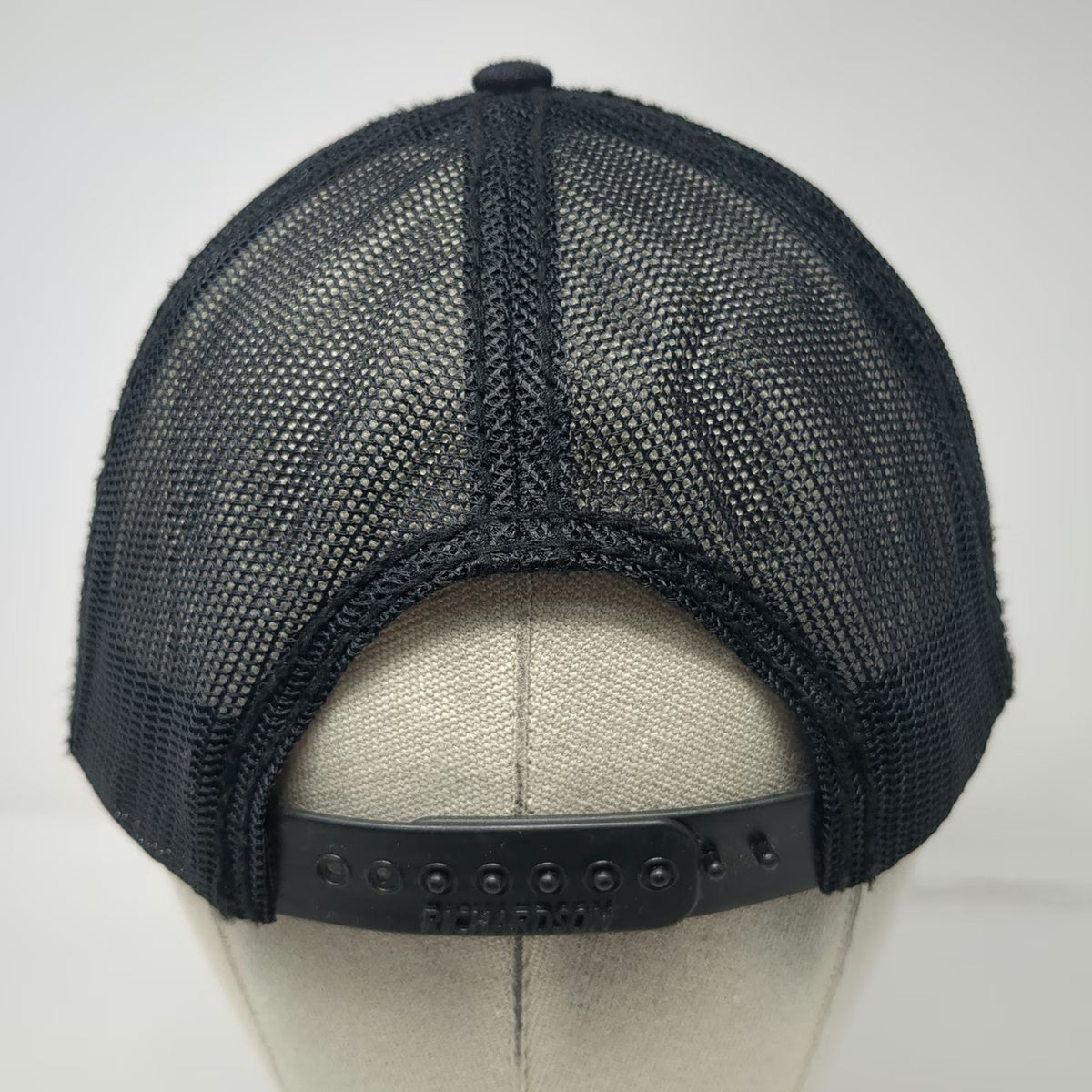 Richardson Trucker Hat Black One Size Knife River Mesh Snapback Workwear Cap
