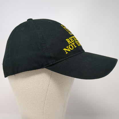 Eagle Crest Baseball Cap Black One Size Retired Not Expired US Army Veteran Hat