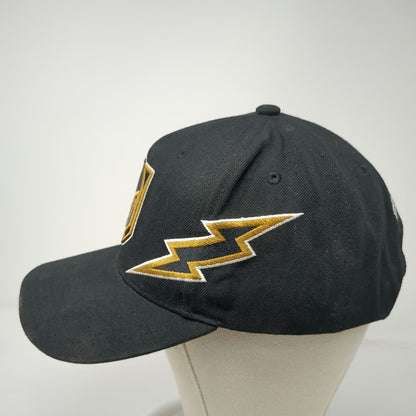 Vegas Golden Knights NHL Mitchell & Ness Snapback Hat Black One Size Bolt Logo
