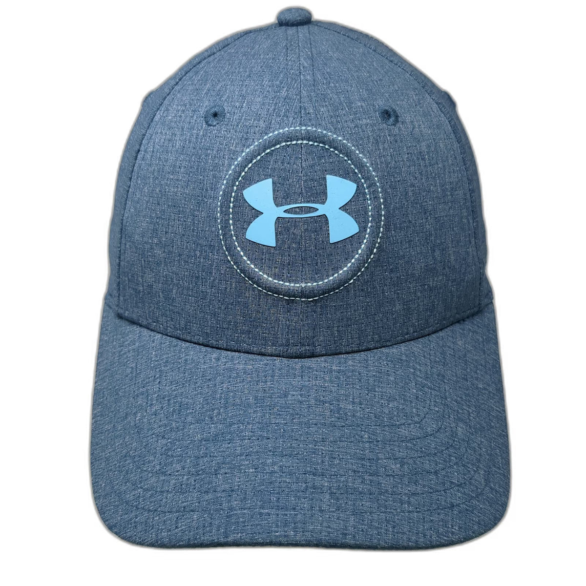Under Armour Baseball Cap Blue L UA Golf HeatGear Performance Stretch Fit Hat